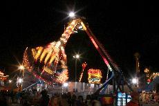 The Freak Out is one of many rides on the midway at the North Carolina State Fair.