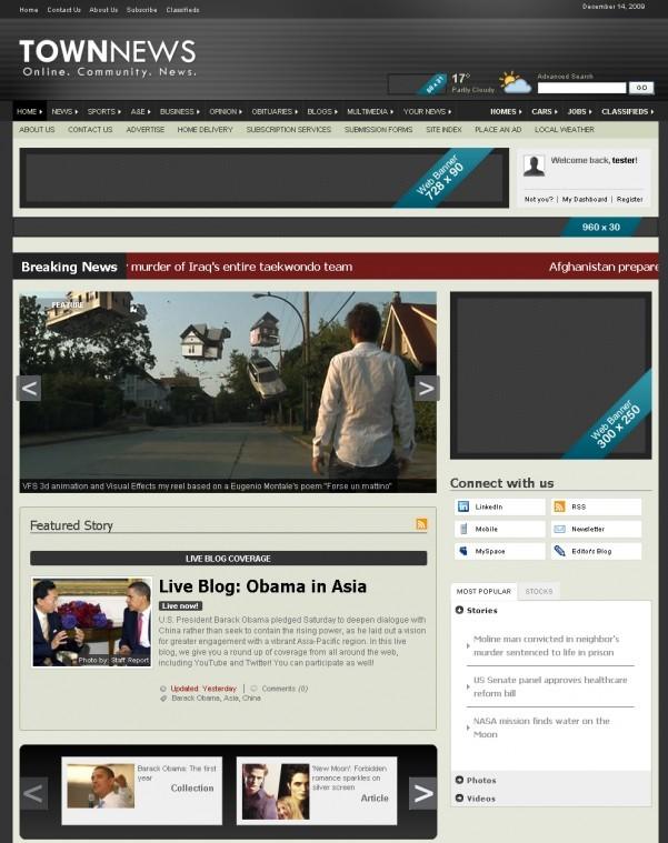 The BLOX Content Management system Demo site was created to showcase the best of design and product features.