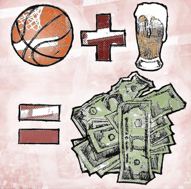 Basketball, bar share success