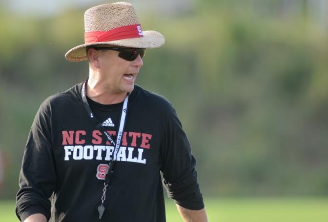 N.C. State football hosts their first practice of the 2013 season Friday, August 2, 2013 at Dail Practice Facility next to Carter-Finley Stadium.