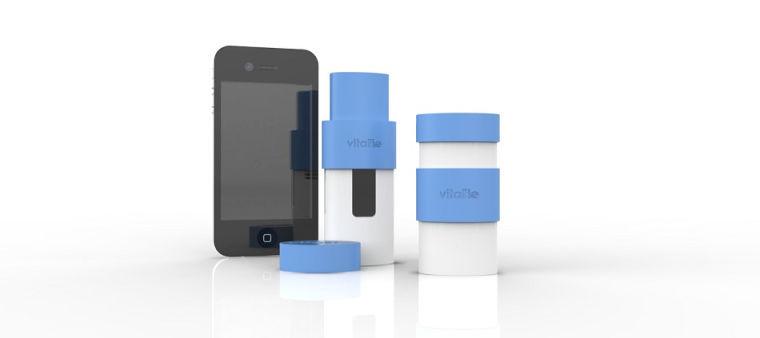 James Dieffenderfer, a graduate student in biomedical engineering, designed the inner workings of VitalFlo, an asthma-monitoring device that can be used in cooperation with smartphones and iPhones.