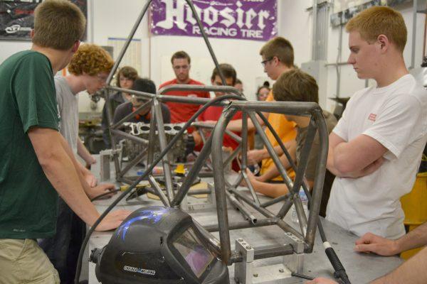 Wolfpack Motorsports builds the vehicle frame every year from scratch. Two teams, Formula and Baja, compete in an annual international competition in Michigan. 