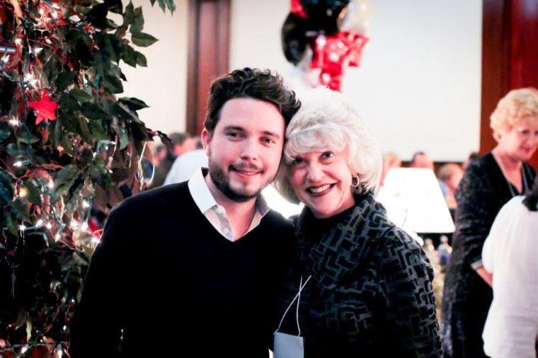 Alonso Alvarez Barreda, Director of Crescendo, with Kay Albertson, President of Wayne Community College, at the Praxis Film Festival in Goldsboro on Feb. 3.