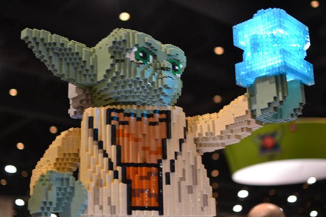 Families and children assembled Saturday at the Raleigh Convention Center at the LEGO KidsFest. The LEGO Fest featured a LEGO Model Museum of characters from fiction. Also featured was a brick pile for children to dive in and put bricks together. Two LEGO Master Builders, Steve Gerling and Chris Steininger, were present to teach tools of the trade that they have learned through their years of building with LEGOs. Gerling and Steininger built most of the models displayed in the Model Museum. As visitors exited the LEGO Fest, they had the opportunity to build a section of the United States and have it placed on a 65 feet long by 45 feet wide. Visitors could view this visitor-made model from a balcony.