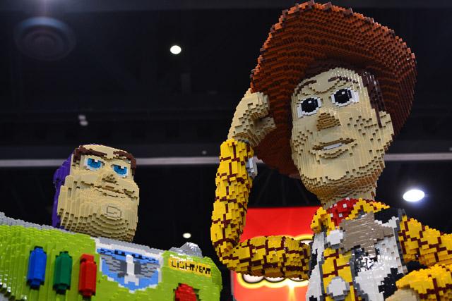 Families and children assembled Saturday at the Raleigh Convention Center at the LEGO KidsFest. The LEGO Fest featured a LEGO Model Museum of characters from fiction. Also featured was a brick pile for children to dive in and put bricks together. Two LEGO Master Builders, Steve Gerling and Chris Steininger, were present to teach tools of the trade that they have learned through their years of building with LEGOs. Gerling and Steininger built most of the models displayed in the Model Museum. As visitors exited the LEGO Fest, they had the opportunity to build a section of the United States and have it placed on a 65 feet long by 45 feet wide. Visitors could view this visitor-made model from a balcony.