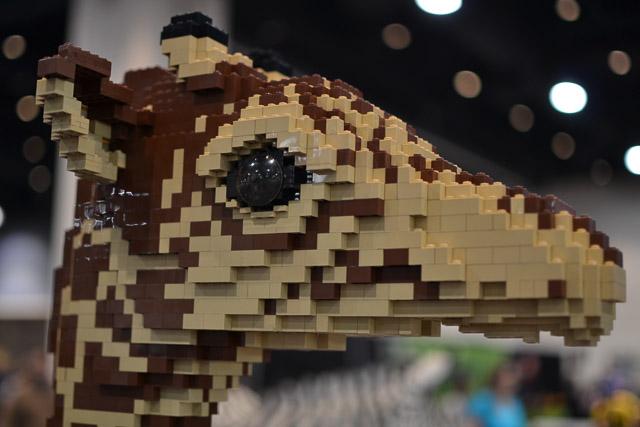 Families and children assembled Saturday at the Raleigh Convention Center at the LEGO KidsFest. The LEGO Fest featured a LEGO Model Museum of characters from fiction. Also featured was a brick pile for children to dive in and put bricks together. Two LEGO Master Builders, Steve Gerling and Chris Steininger, were present to teach tools of the trade that they have learned through their years of building with LEGOs. Gerling and Steininger built most of the models displayed in the Model Museum. As visitors exited the LEGO Fest, they had the opportunity to build a section of the United States and have it placed on a 65 feet long by 45 feet wide. Visitors could view this visitor-made model from a balcony.
