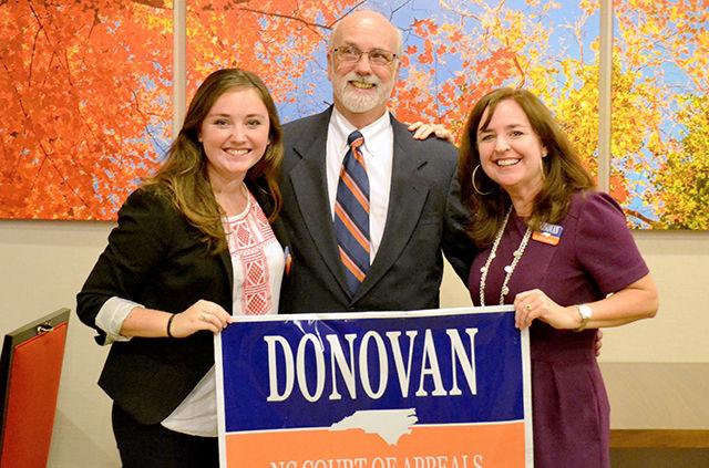 Molly Donovan, a sophomore studying communication, served as chairperson for her father J. Brad Donovan&#8217;s campaign for the N.C. Court of Appeals judicial seat. However, Donovan, who was one of 18 candidates was unsuccessful in his bid for the seat.
