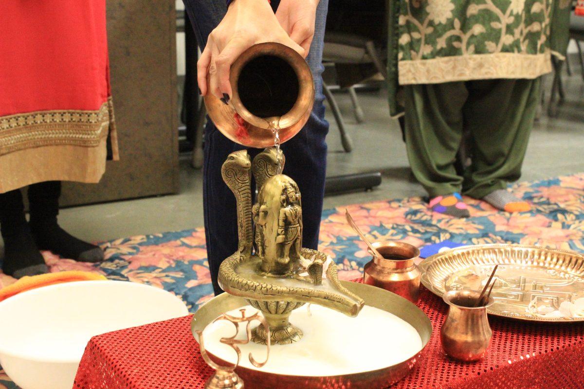 The members of NCSU Hindu Students Association celeberated "Mahashivratri" Sunday evening, Feb. 22, 2015 in Withers Hall. Maha Shivaratri is a Hindu festival celebrated annually in reverence of the god Shiva.
