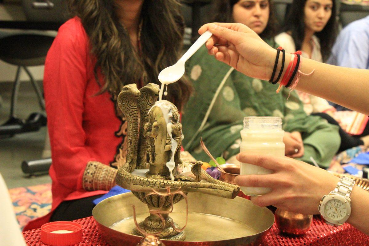 The members of NCSU Hindu Students Association celeberated "Mahashivratri" Sunday evening, Feb. 22, 2015 in Withers Hall. Maha Shivaratri is a Hindu festival celebrated annually in reverence of the god Shiva.