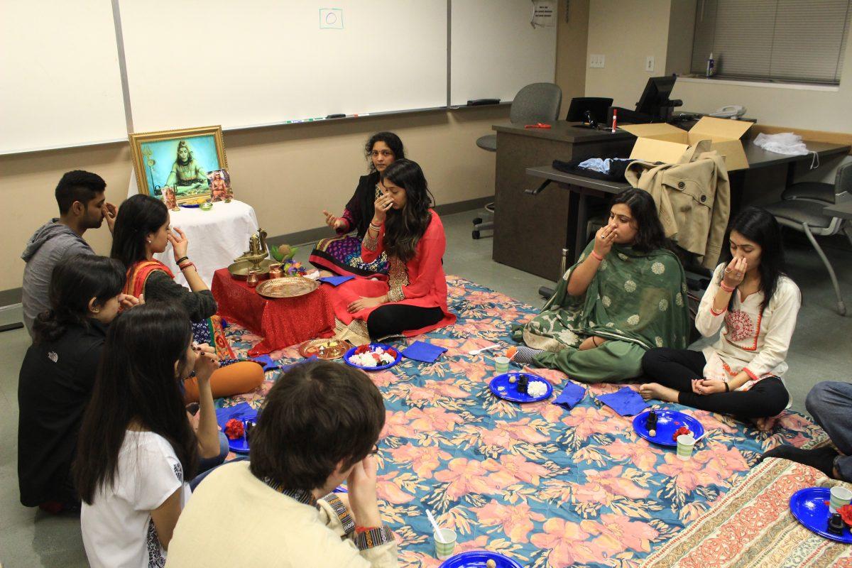 The members of NCSU Hindu Students Association celeberated "Mahashivratri" Sunday evening, Feb. 22, 2015 in Withers Hall. Maha Shivaratri is a Hindu festival celebrated annually in reverence of the god Shiva.