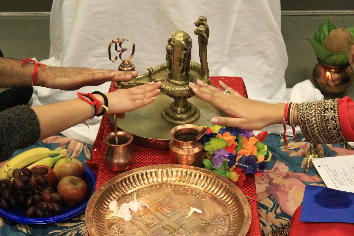 The members of NCSU Hindu Students Association celeberated "Mahashivratri" Sunday evening, Feb. 22, 2015 in Withers Hall. Maha Shivaratri is a Hindu festival celebrated annually in reverence of the god Shiva.