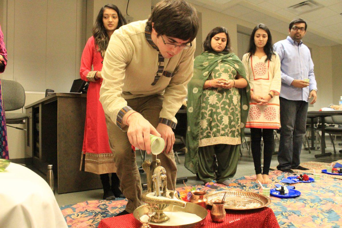 The members of NCSU Hindu Students Association celeberated "Mahashivratri" Sunday evening, Feb. 22, 2015 in Withers Hall. Maha Shivaratri is a Hindu festival celebrated annually in reverence of the god Shiva.