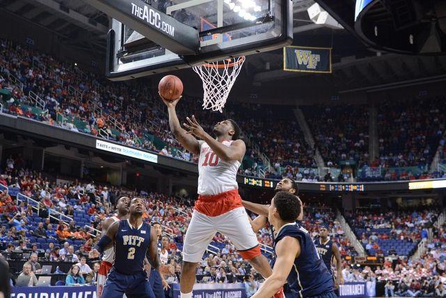 The N.C. State men's basketball team defeated the Pitt Panthers 81-70 at the Greensboro Coliseum Wednesday, March 11, 2015. N.C. State goes on to play Duke at 7pm Thursday in the quarterfinals.