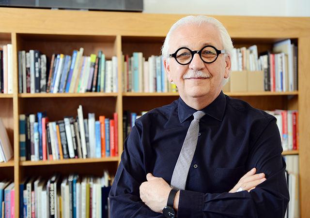 Marvin Malecha in his office at Brooks Hall. Malecha will be retiring as dean of the College of Design at the end of the current semester. He expressed his deep emotions about leaving after being so rooted and being such an influential figure at the college, &#8220;I am leaving here the same way a graduate leaves&#8212;proud of what&#8217;s been accomplished, proud of the place, proud of the people."