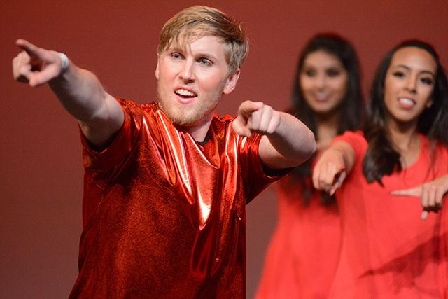 Members of the University of Alabama Rangeela dance team perform in Oak City Revolution, a Bollywood Fusion dance competition held in Stewart Theatre at Talley Student Union on Saturday, April 2nd.