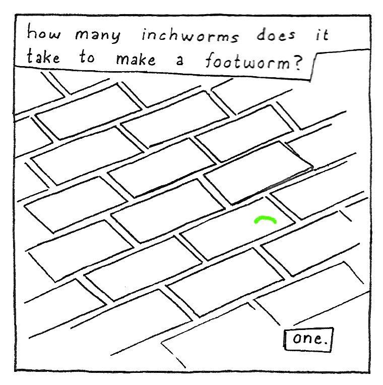 KEEPING IT REAL: Making peace with inchworms