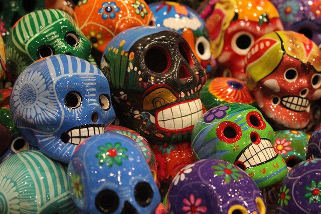 A display of skulls is being sold at the Mexico booth at this year's Raleigh International Festival. The festival celebrated its 31st anniversary this year and featured more than 60 cultures from around the world. The festival ran from Friday to Sunday at the Raleigh Convention Center.