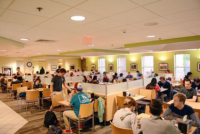 Students crowd Clark Dining Hall on Monday to enjoy popular foods from native cultures in North America as part of Indigenous Peoples' Day.&#160; NC State was the first university in North Carolina to celebrate Indigenous Peoples' Day instead of Columbus Day in an effort to give the native community and culture increased recognition.