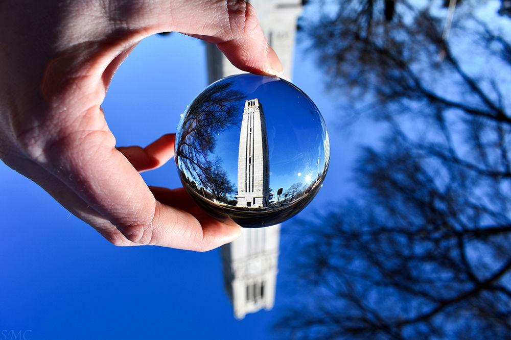 The NC State University Memorial Belltower stands on Hillsborough Street as a monument honoring the university&#8217;s fallen World War I veterans.