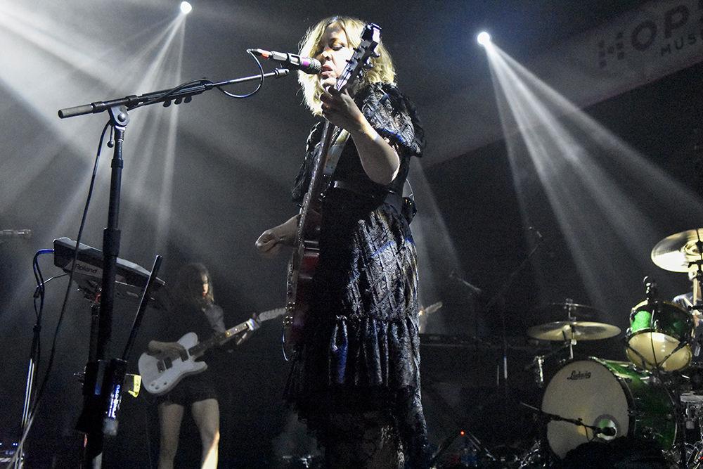 Corin Tucker of Sleater-Kinney performs during Hopscotch Music Festival at The Ritz on Thursday, Sep. 5, 2019.