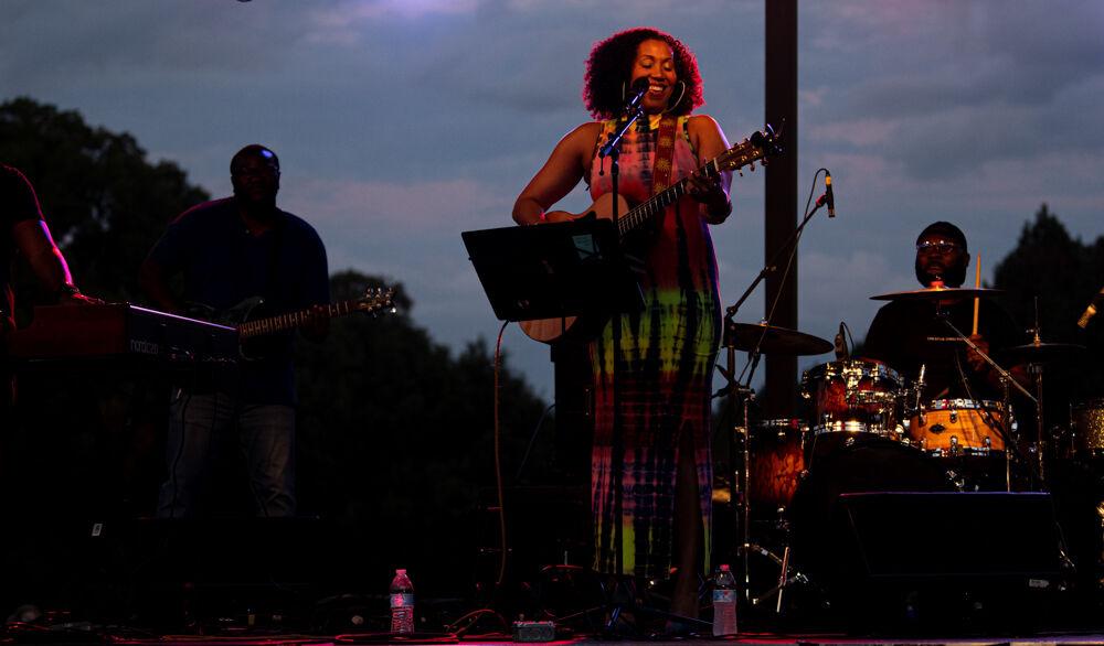 Country music artist Rissi Palmer performs at Spring Hill Park &amp; Ride lot on Centennial Campus on Friday, Oct. 23, 2020. The free drive-in concert was hosted by NC State LIVE and Visit Centennial.