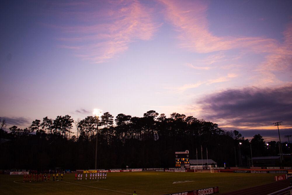 NC State women&#8217;s soccer prepares to play UNC Wilmington on Wednesday, Feb. 10, 2021 at Dail Soccer Field. The Wolfpack won 2-1 in overtime.