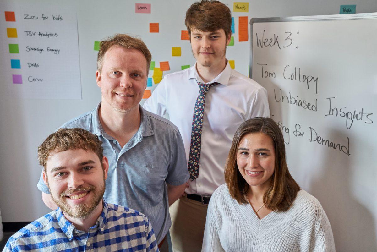 L-R:&#160;Eli Brittain, Zach Potter, David Fine, Mandi Biondi
