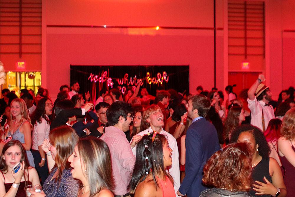 NC State students dance at the Red and White Ball in Talley Student Union on Saturday, Oct. 22, 2022. The Red and White Ball was UAB's annual formal dance.