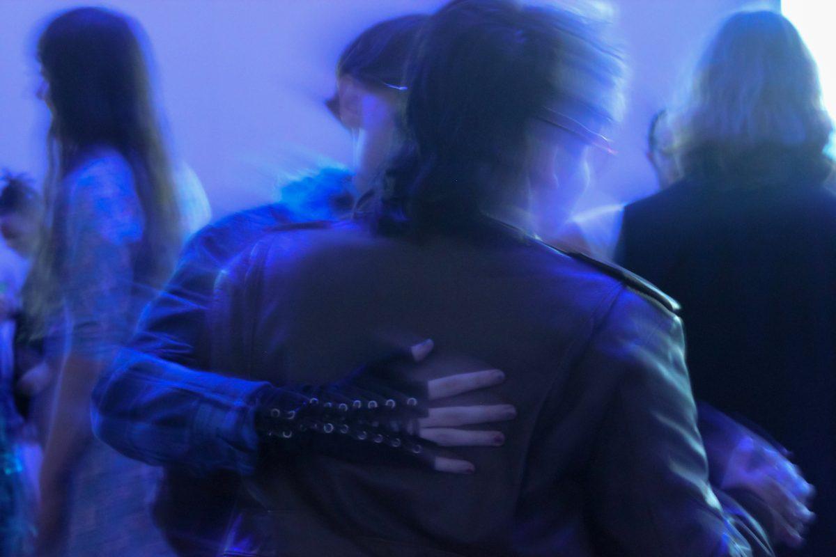 Students dance during the Second-Chance Prom in the Coastal Ballroom on Sunday, March 31, 2024. The Second-Chance Prom Event was organized by affiliates of the&#160;LGBTQ Pride Center to offer students an accepting place to experience Prom.
