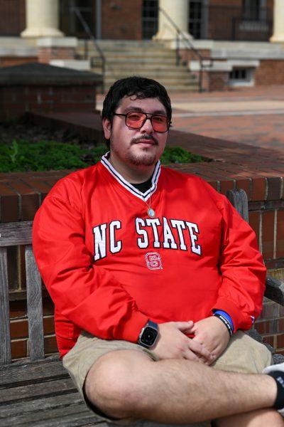 Rudy Delacuesta, a fourth-year studying social work, poses for a portrait outside of the 1911 Building on Friday, Oct. 4, 2024. Rudy was interviewed as a part of Technician’s “Portraits of the Pack” series, in which students were asked questions regarding their political views.  
