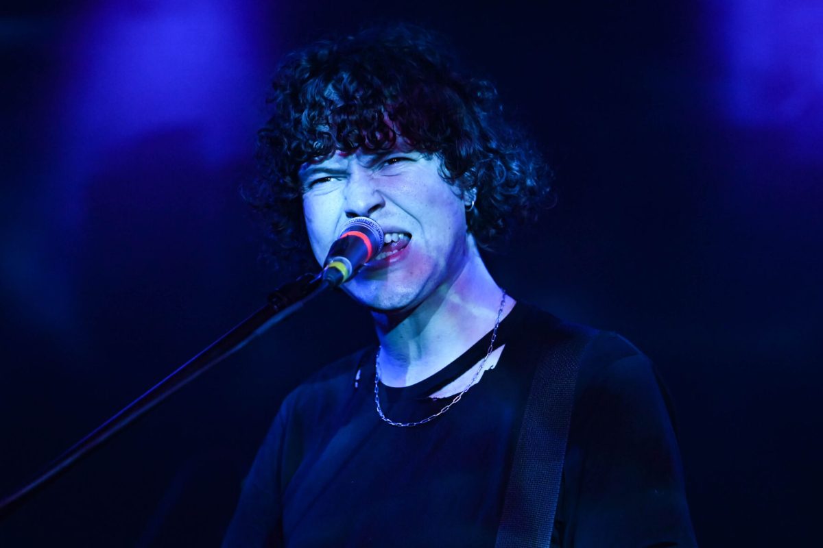 TJ Freda, performs with GIFT at Kings on Saturday, May 25, 2024. GIFT opened for the band, Sunflower Bean, at the venue located in the heart of Raleigh.