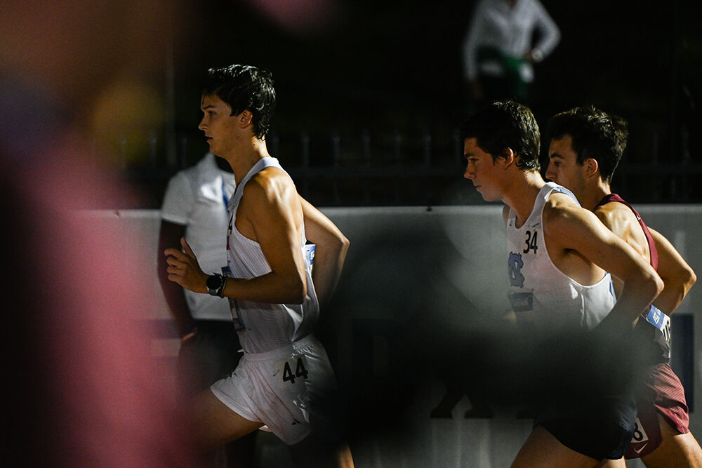 Graduate distance runner JJ Malach competes the men's 10k during the ACC Outdoor Track and Field Championships in Kentner Stadium on Thursday, May 15, 2025. Malach finished the competition with a time of 30:48.82.