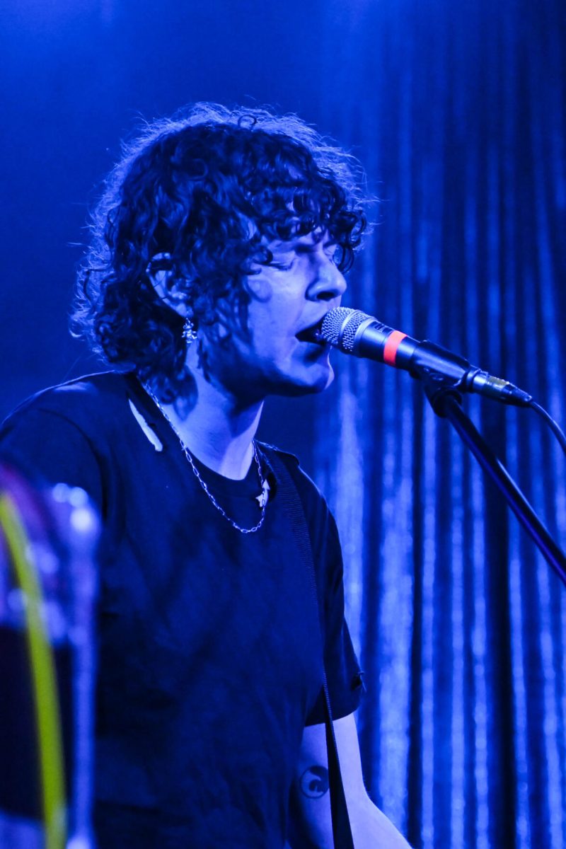 TJ Freda, performs with GIFT at Kings on Saturday, May 25, 2024. Freda opened for Sunflower Bean alongside bandmates Jessica Gurewitz, Kallan Campbell, Justin Hrabvosky, and Cooper Naess.