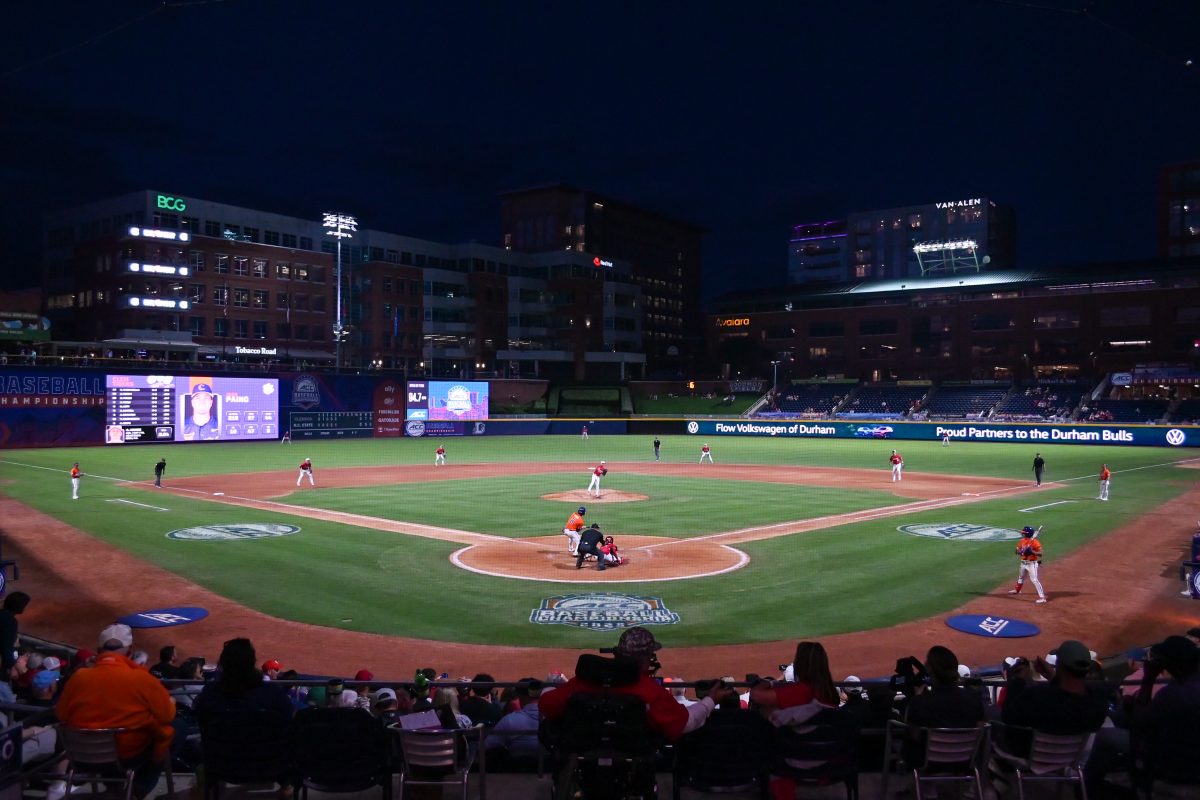 NC State tallied 12 hits during the game against Clemson at Durham Bulls Athletic Park on Thursday, May 22, 2025. NC State fell to Clemson 7-6.