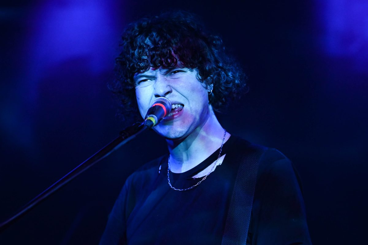 TJ Freda, performs with GIFT at Kings on Saturday, May 25, 2024. GIFT opened for the band, Sunflower Bean, at the venue located in the heart of Raleigh.