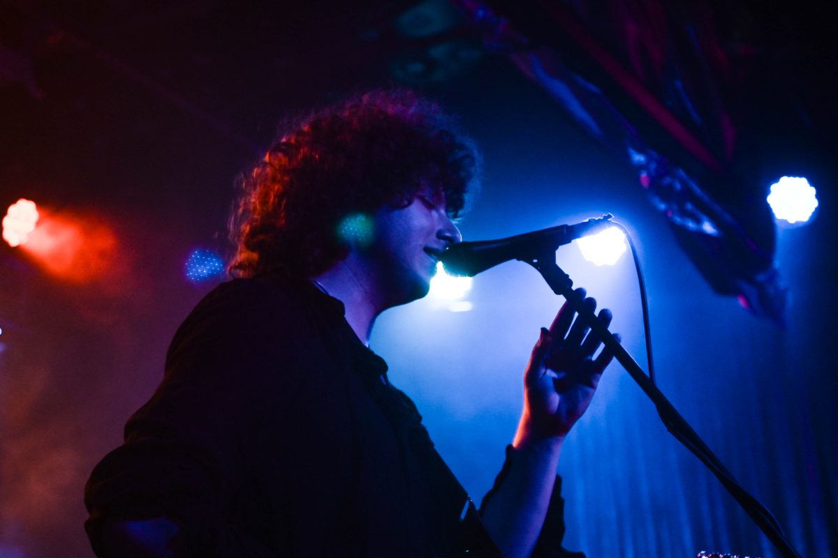 Guitarist and vocalist Nick Kivlen performs with Sunflower Bean at Kings on Saturday, May 24, 2025. The band released their latest album on April 25, 2025.