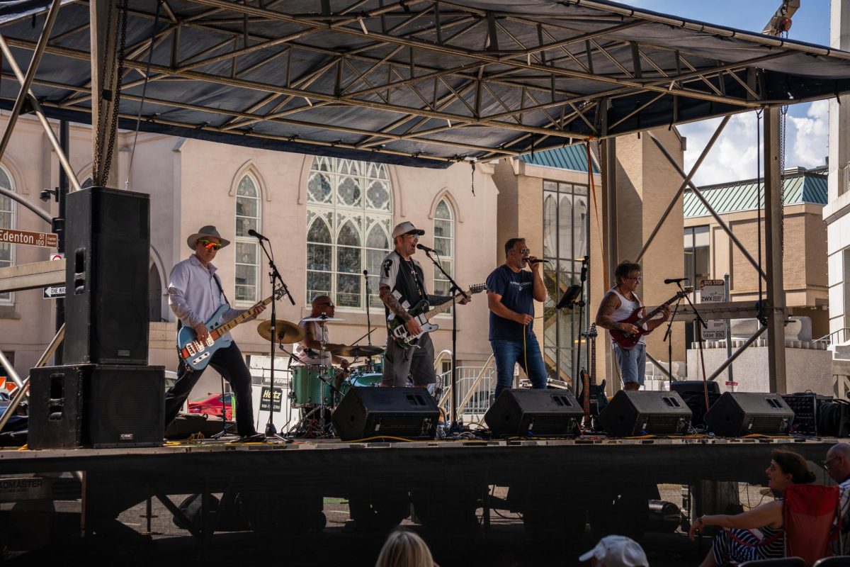 The Cheeze Factor Band preforms during BugFest at the North Carolina Museum of Natural Sciences on Saturday, Sept. 20, 2025. BugFest provided many fun and entertaining activities for it's participants.