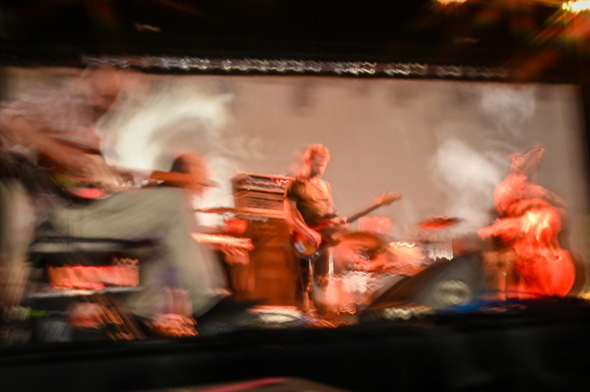 Godspeed You! Black Emperor plays on day two of the Hopscotch Music Festival in Raleigh, NC on Friday, Sept. 5, 2025. The group carries themes of leftist dystopia, paranoia, and societal decay, creating a unique and influential sound that explores the darker side of the world.