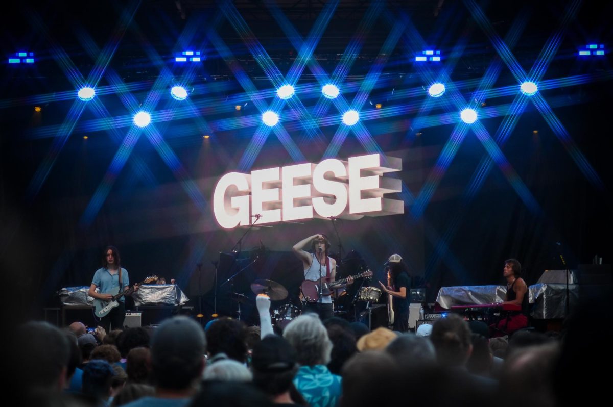 Geese plays during day two of the Hopscotch Music Festival in Raleigh, NC on Friday, Sept. 5, 2025. Hopscotch is an annual music festival in Raleigh, NC known for its diverse genres and urban setting, bringing together artists from the state and around the country.