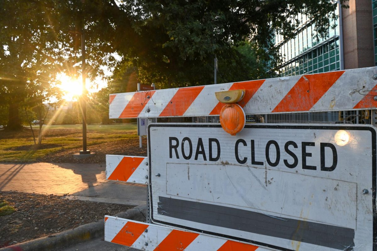 A road closure sign on Morrill Dr. on Wednesday, Sept. 24, 2025. Morrill Dr. will be impacted by a water line replacement project that will carry into 2026.