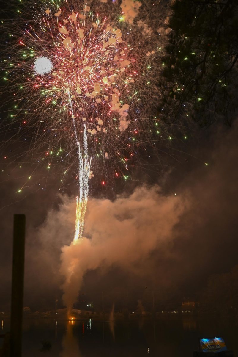 The sky lights up with fireworks at the North Carolina State Fair in Raleigh on Wednesday, Oct. 22, 2025. The fair featured a wide variety of food, rides, games, and more.