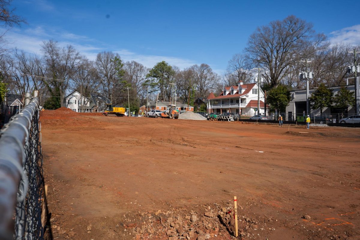 Construction has started on the corner of Hillsborough and Pogue Street.