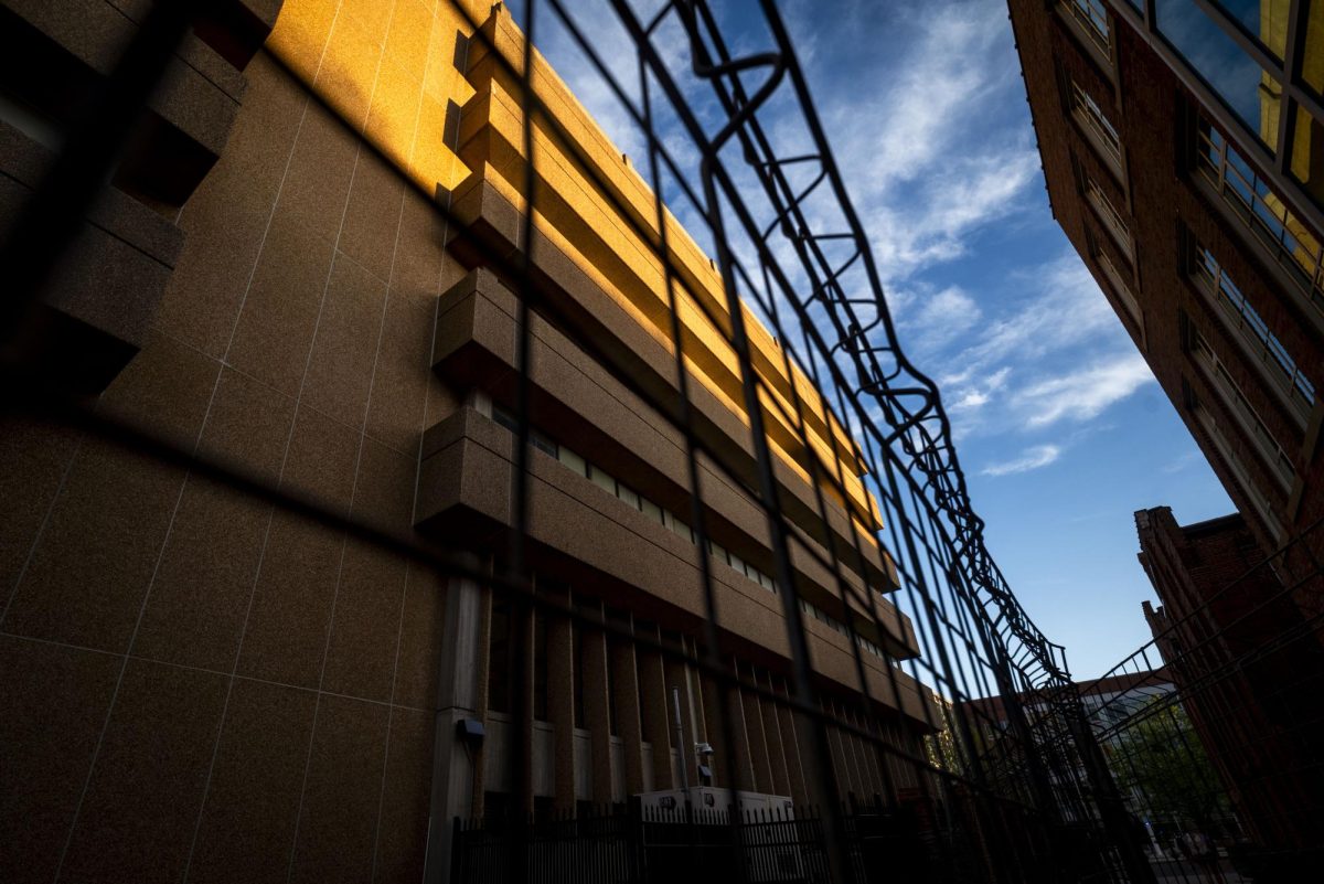 Poe Hall is pictured under renovation on Monday, March 23, 2026.