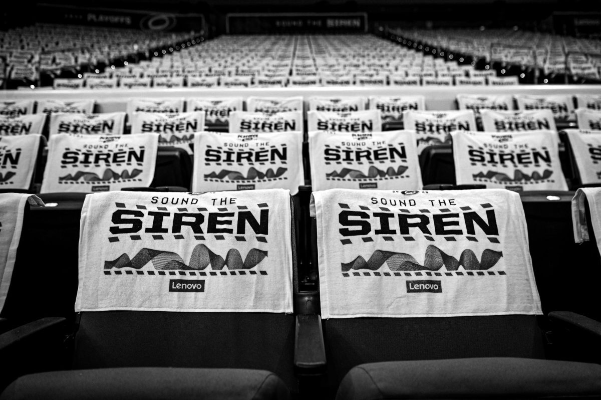 Front row before Game One of the Eastern Conference Playoffs against the Ottawa Senators at the Lenovo Center on Saturday, April. 18, 2026.  The Hurricanes defeated the Senators 2-0.