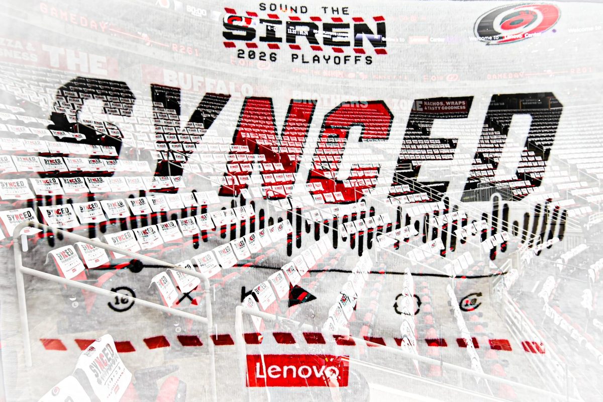 Multiple exposure of the Rally Towels for Game One of Round Two in the Eastern Conference Playoffs against the Philadelphia Flyers at the Lenovo Center on Saturday, May. 2, 2026.  The Hurricanes defeated the Flyers 3-0.