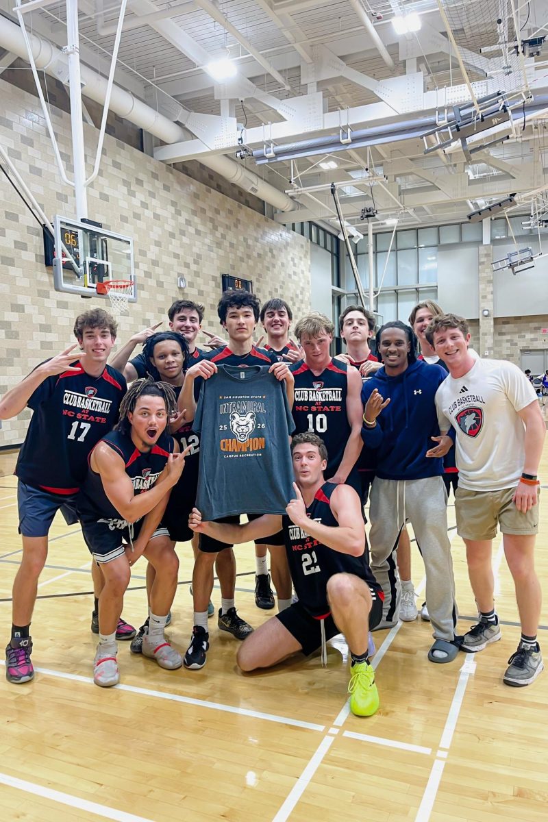 NC State men's club basketball team poses at the NIRSA Championship Series National Basketball Championships at Bakke Recreation Center in Madison, Wisconsin on April 19th, 2026.