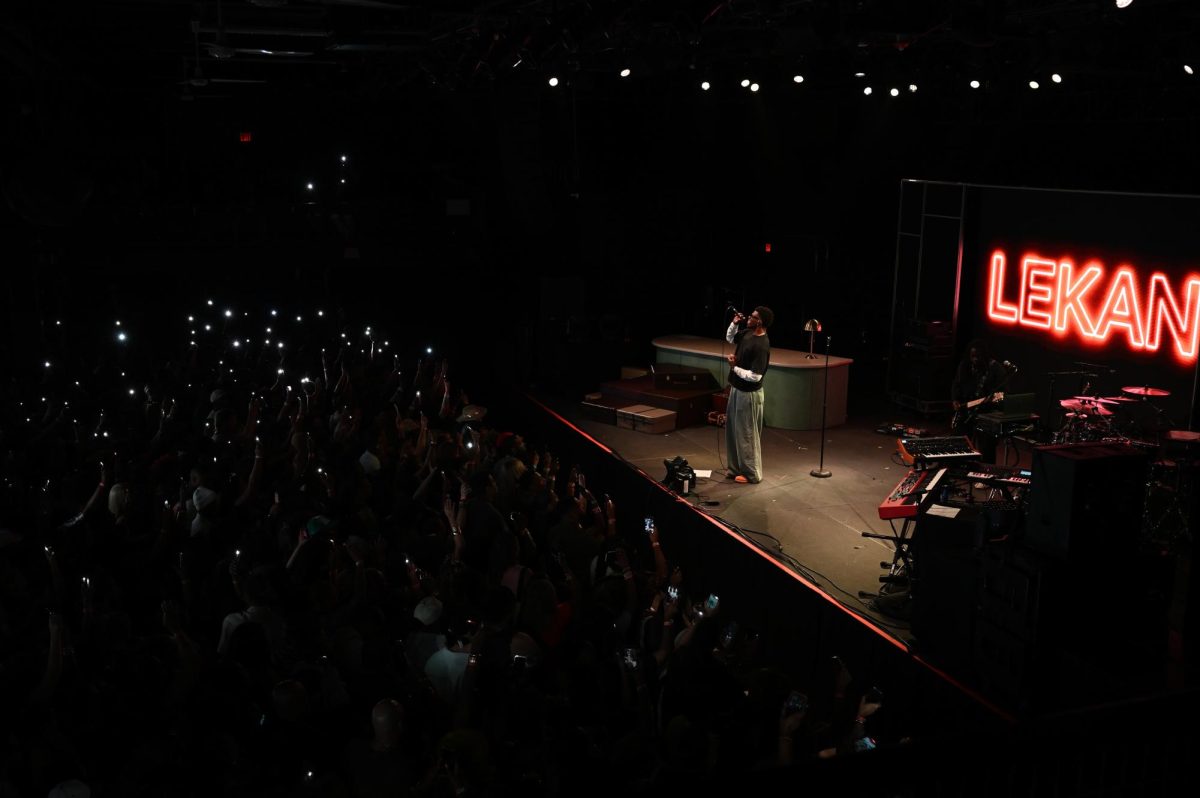 Lekan, a Nigerian-American R&B artist, sings for the crowd as an opening act for Ari Lennox at The Ritz Raleigh on Wednesday, June 3, 2026.